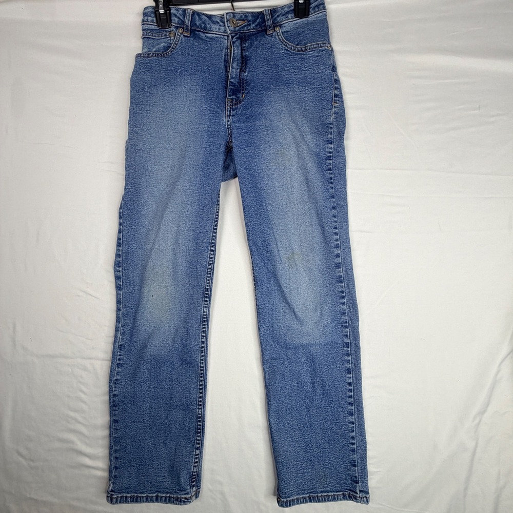 Jag Straight Leg Jeans Size 6 Blue Medium Wash Stretch Denim